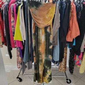 Heart Hips Olive and Mustard Jumpsuit